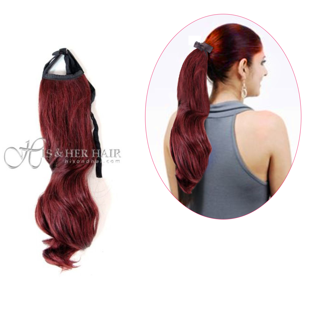 Human Hair Ponytail - Bodywave 16"