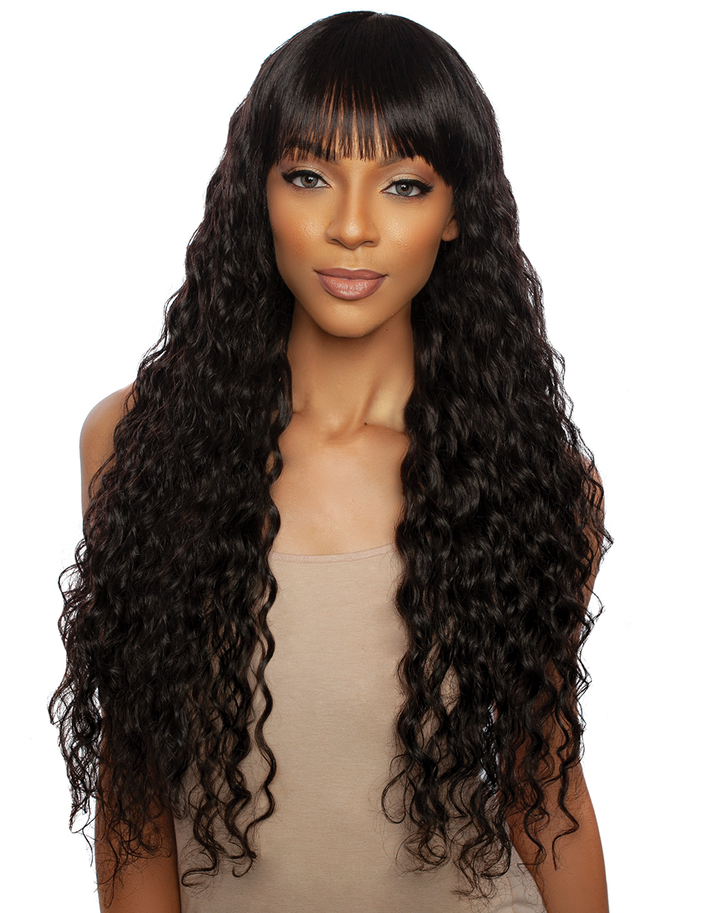 DEEP CURL FULL BANG 32"